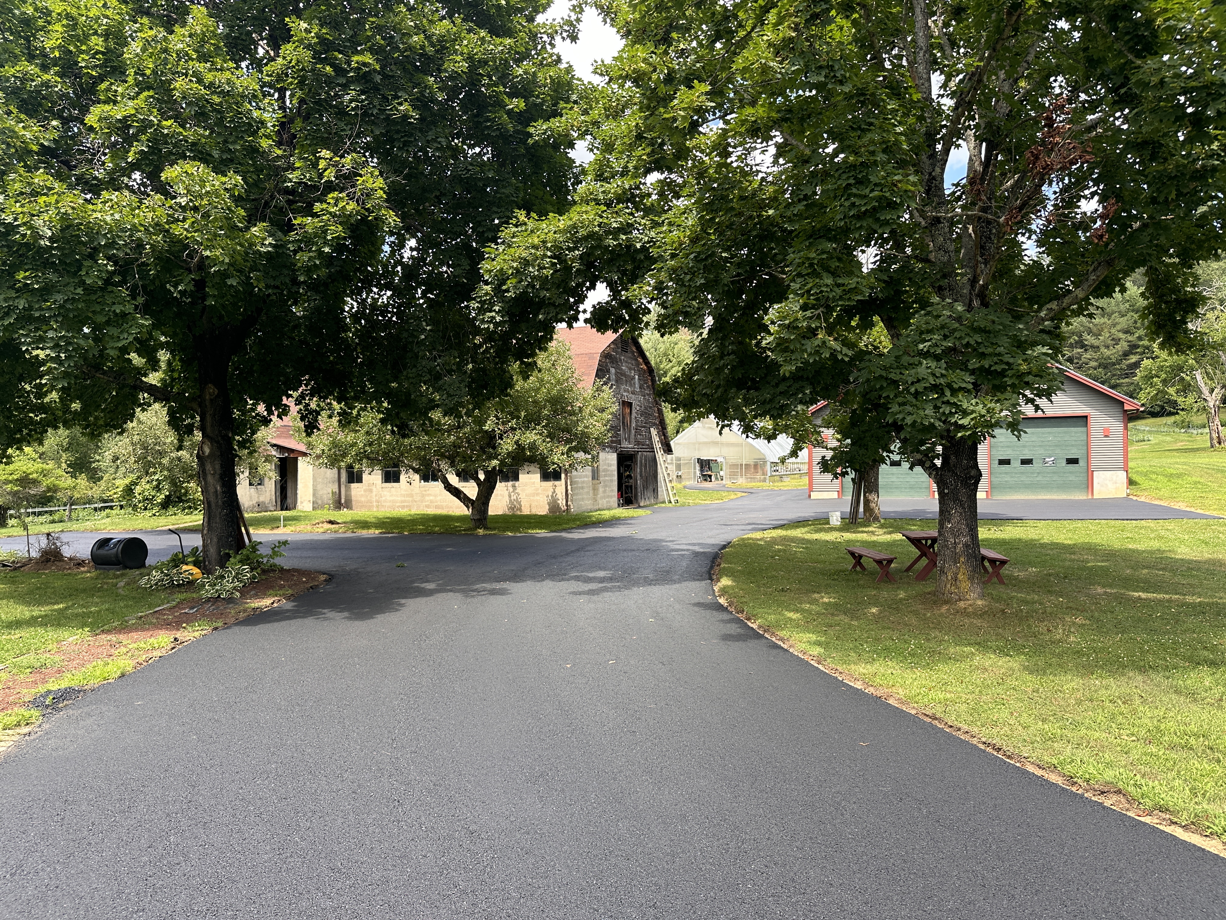 Commercial parking lot paving
